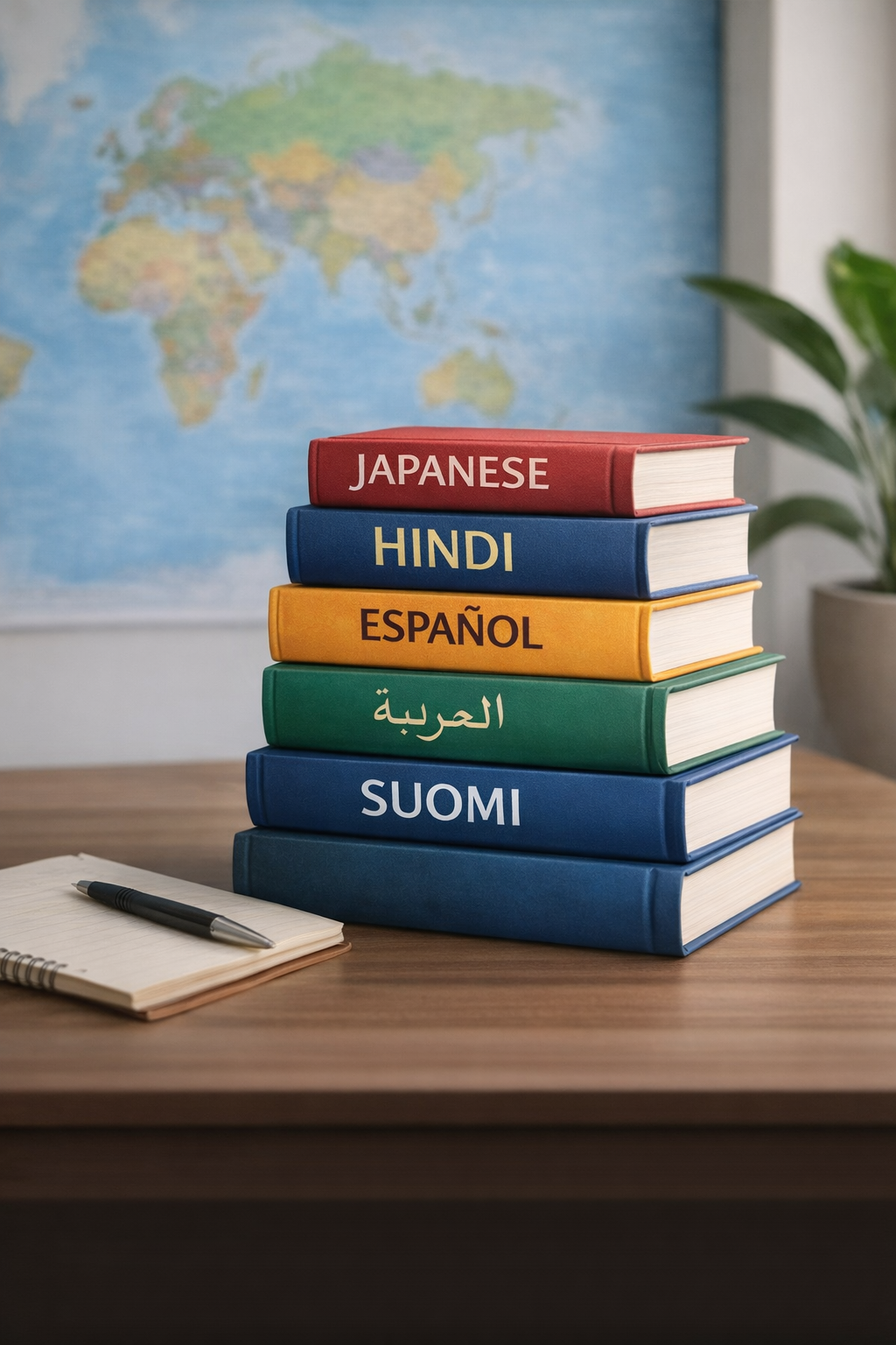 books on table